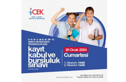 ÖZEL 3 MART EĞİTİM KURUMLARI KAYIT KABUL VE BURSLULUK SINAVI YÖNERGESİ