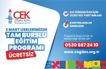 ÇAĞDAŞ EĞİTİM KOOPERATİFİ TAM BURSLULUK PROGRAM...
